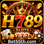 H789 Game APK interface displayed on an Android smartphone with a modern gaming dashboard and colorful design.