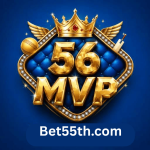 56MVP Game app icon with a green background and Bet55th.com branding for Android APK download.